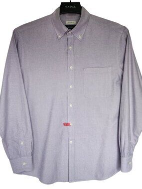 Medium Oxford Shirt Lavender Purple Mens M Size Jos A Bank Tailored Button Down